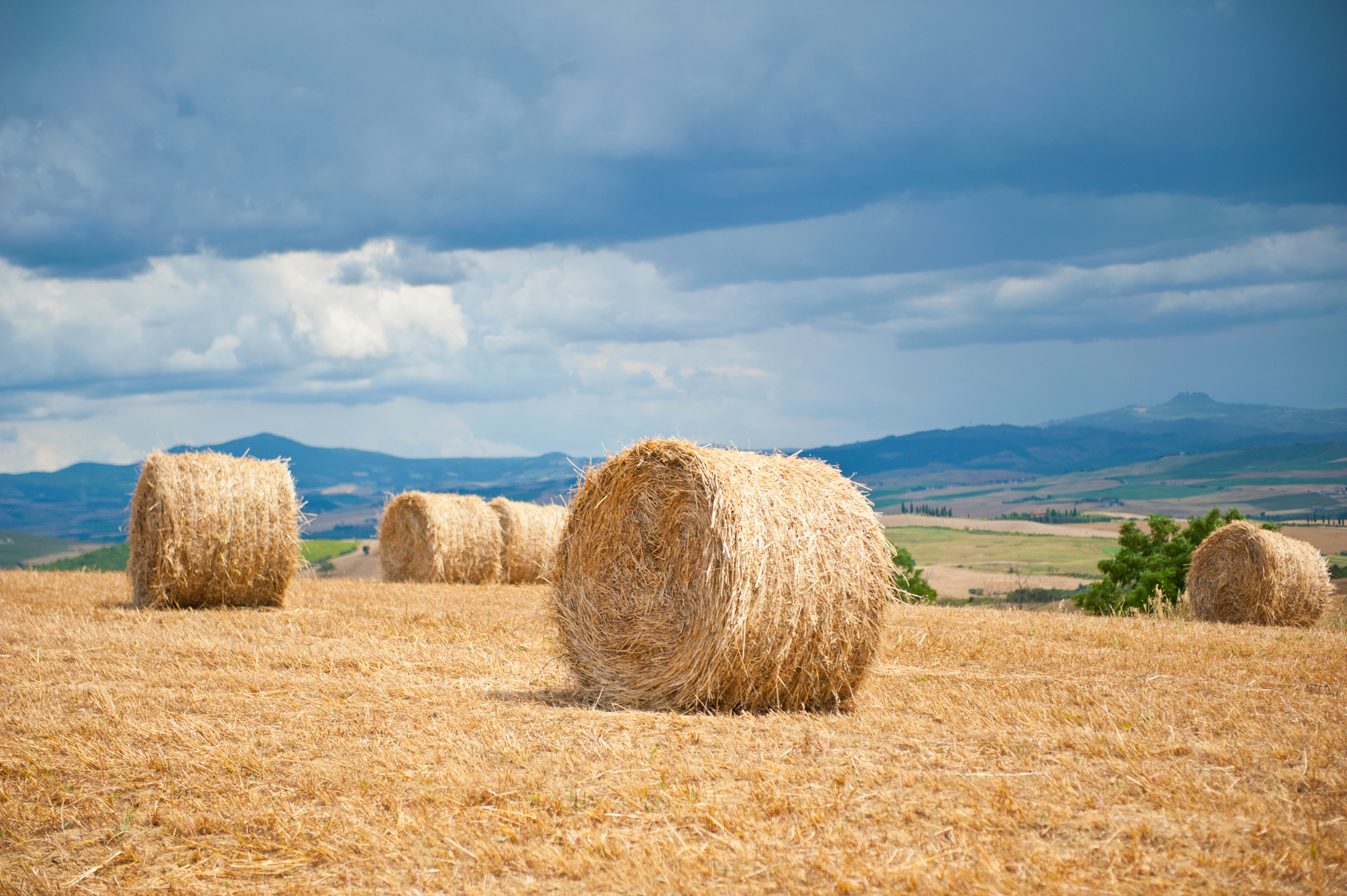 tuscany toscana italy field clouds field
